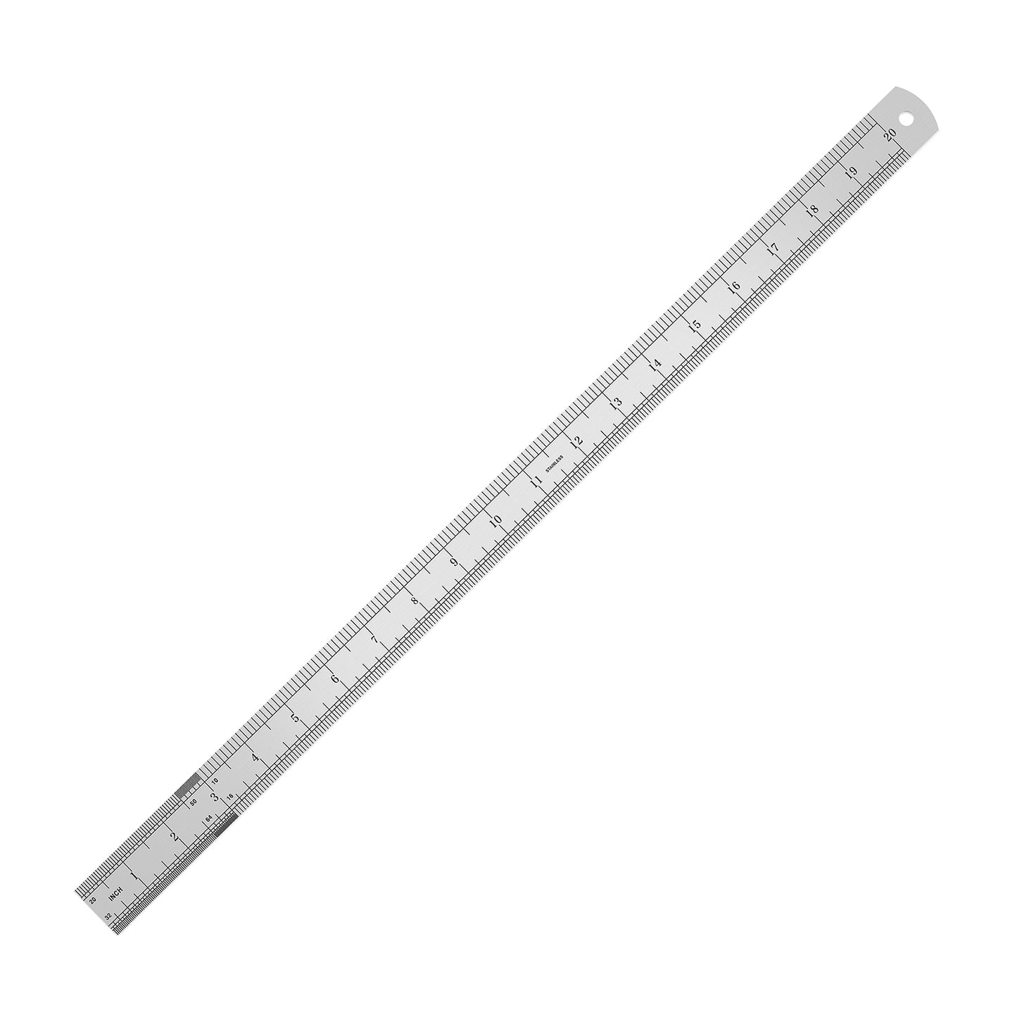 Long blue plastic strip on a white background
