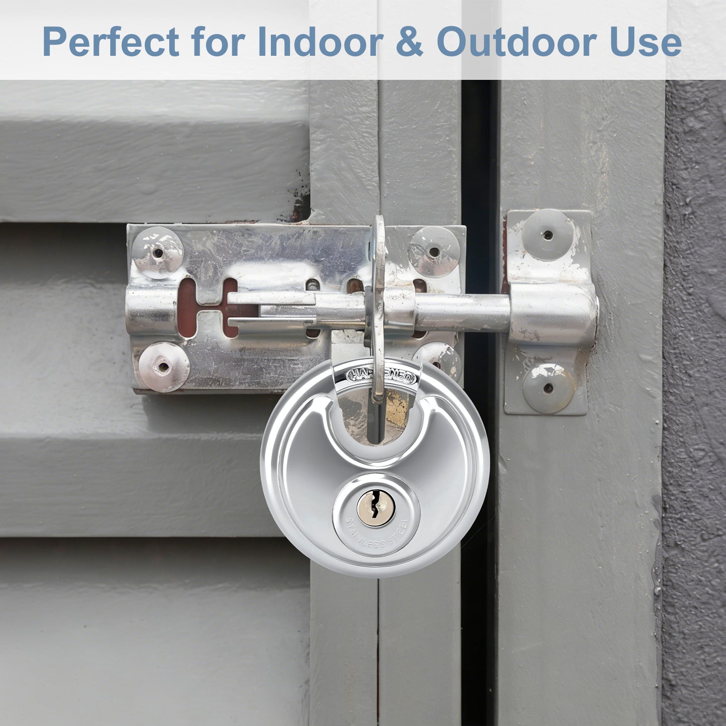 70mm Heavy Duty Stainless Steel Round Key Padlock