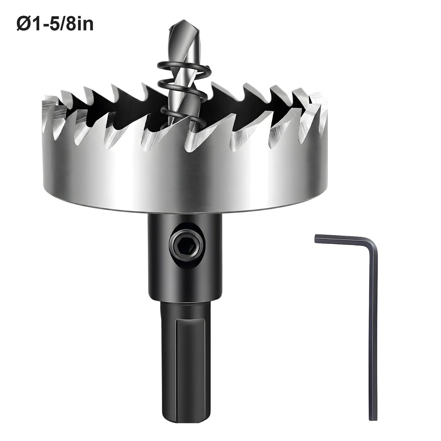 HSS 4241 Hole Saw Kit, Triangle Shank Drill Bit Set for PVC, Wood, Iron & Aluminum