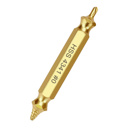 0.071 inch (1.8 mm) Screw Extractor, 4341 HSS Titanium-Coated, for Stripped, Broken, Rusted Screws