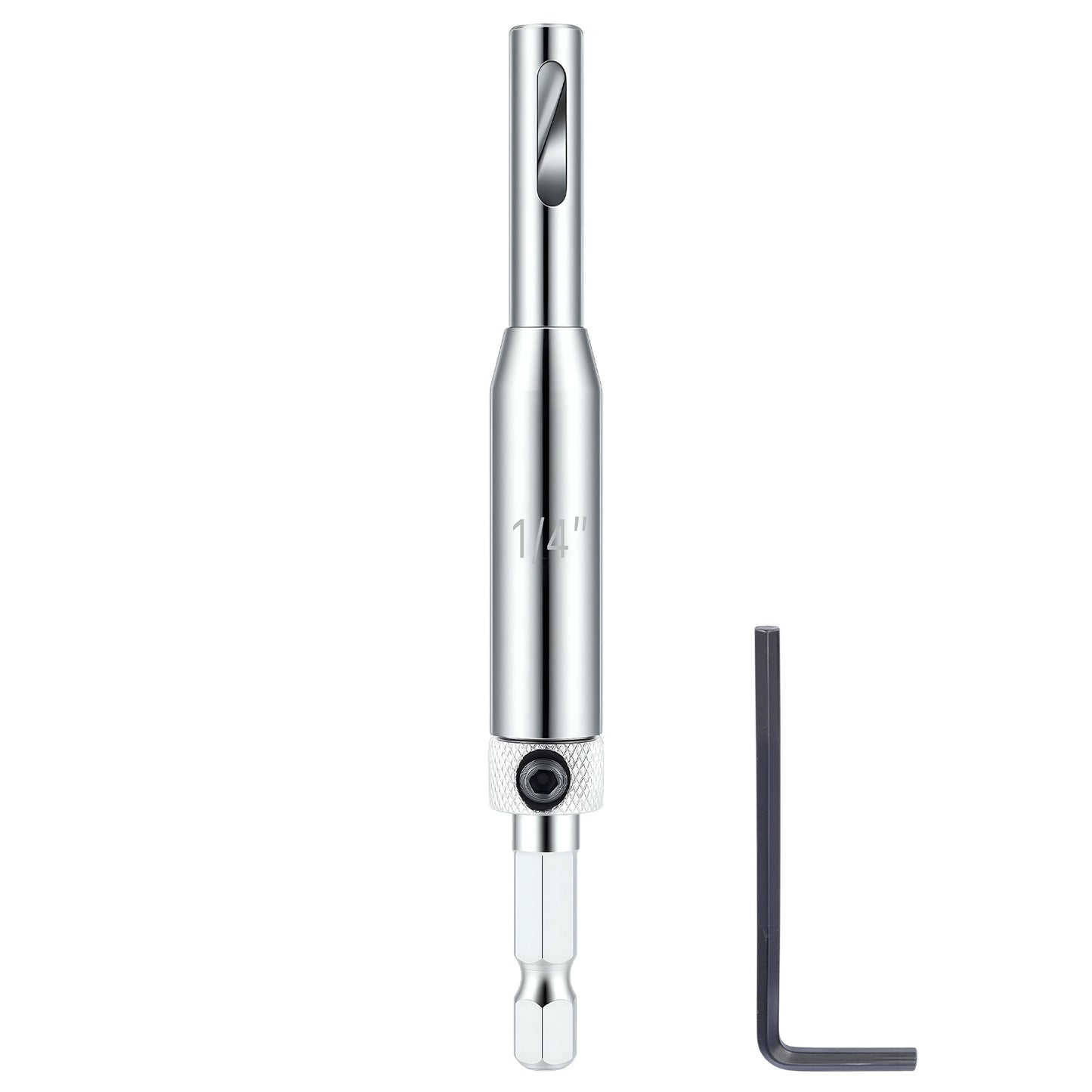 HSS self-centering drill bit 1/4 inch with 1/4 inch hex shank for clean and efficient drilling in wood plastic and soft metal