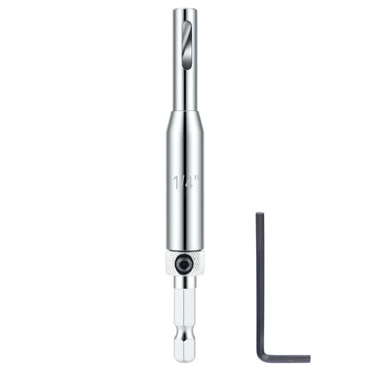 HSS self-centering drill bit 1/4 inch with 1/4 inch hex shank for clean and efficient drilling in wood plastic and soft metal
