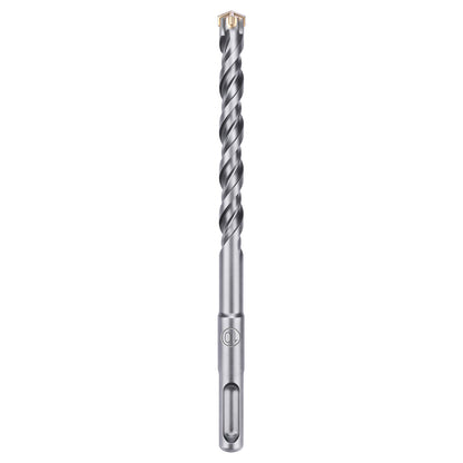 A single metal drill bit with a twisted fluted shaft and a pointed cutting tip, shown vertically on a plain white background.