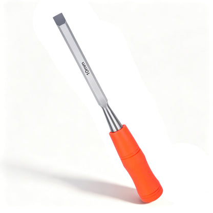 10mm Professional Woodworking Chisel, Sharp High Carbon Steel Blade, Non-Slip Ergonomic Handle for DIY & Professional Use