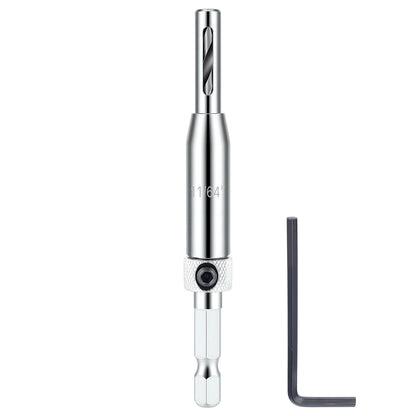 HSS self-centering drill bit 11/64 inch with 1/4 inch hex shank for stable and accurate drilling tasks