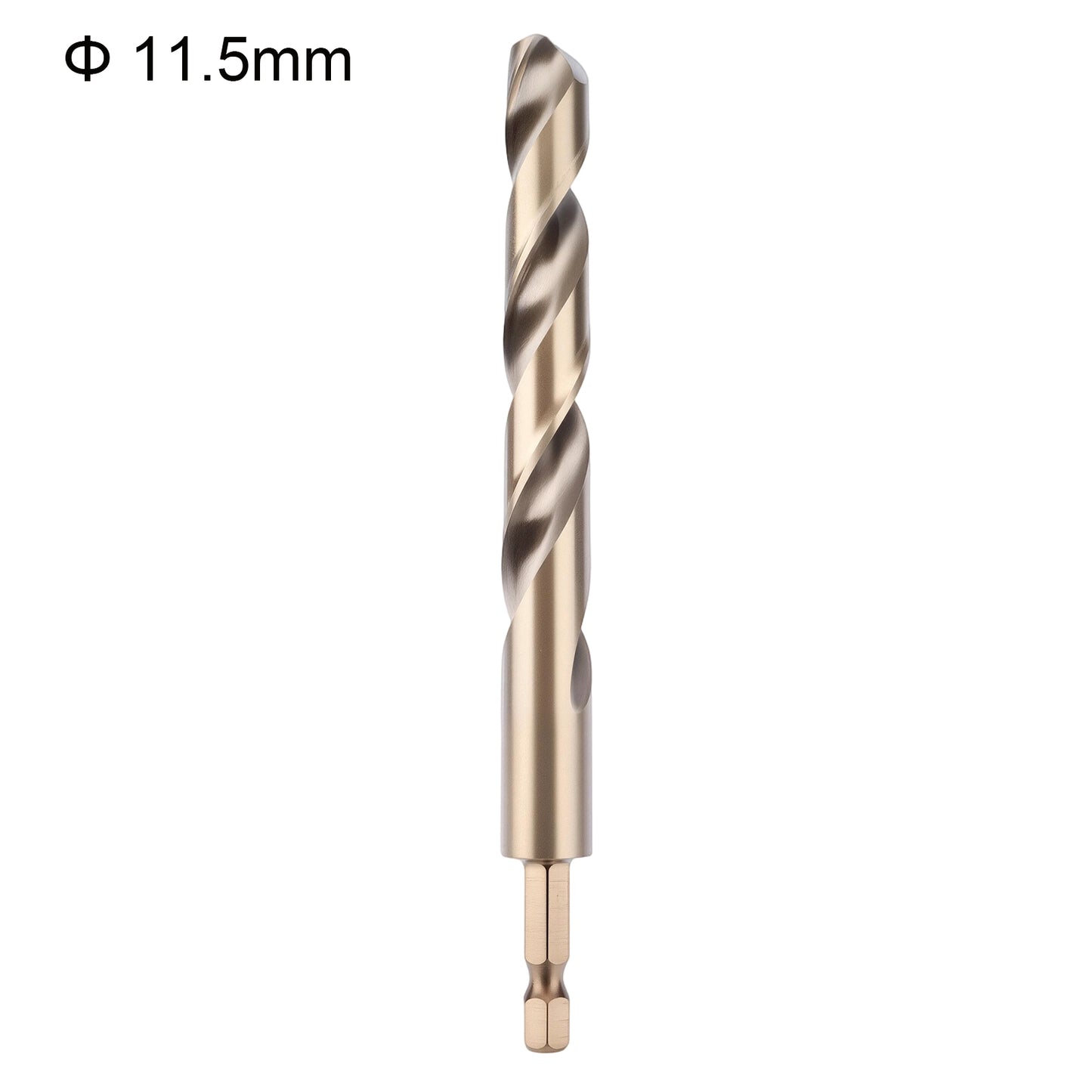 Drill bit with size 11.5mm on a white background