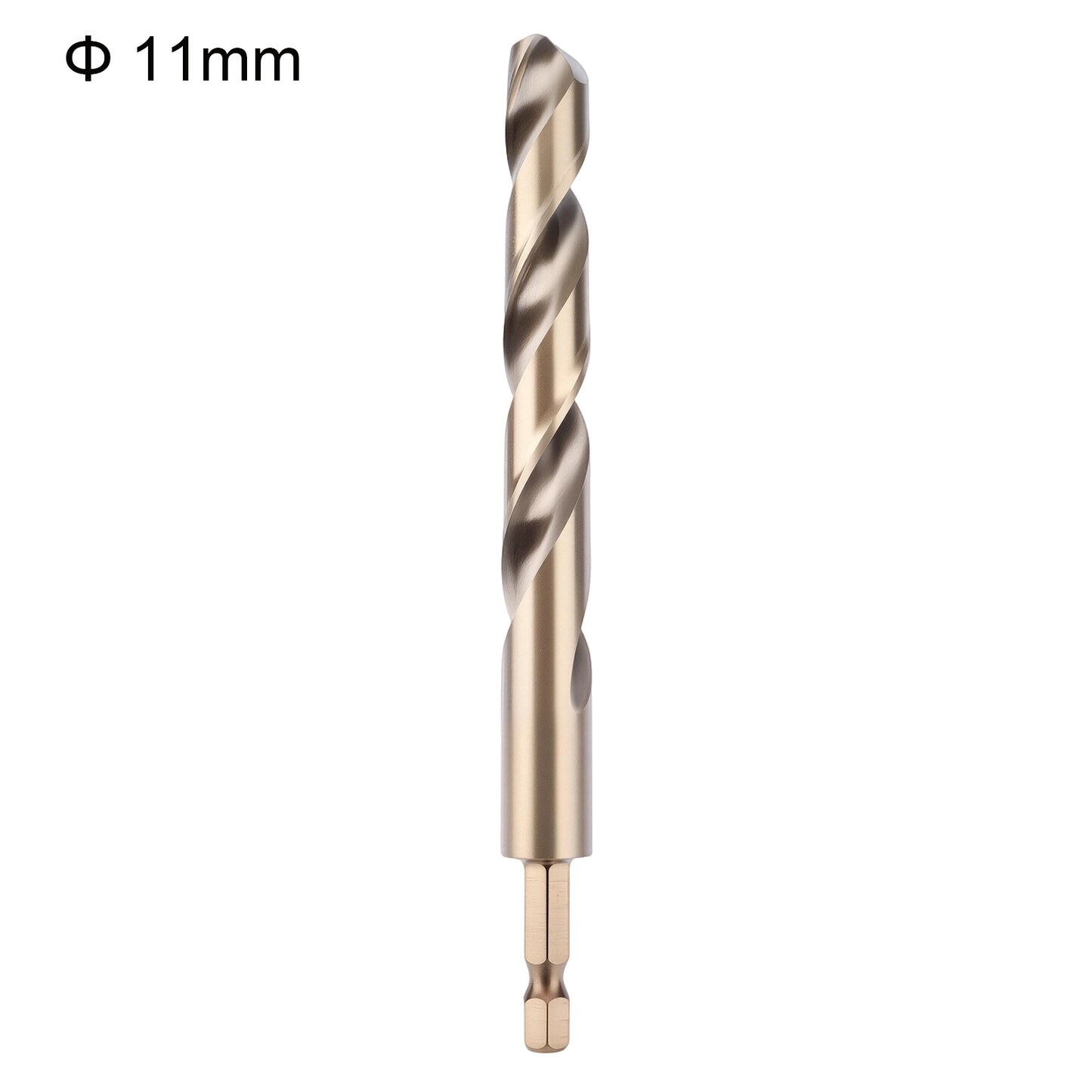Drill bit with spiral design on a white background, labeled 'Φ 11mm'.