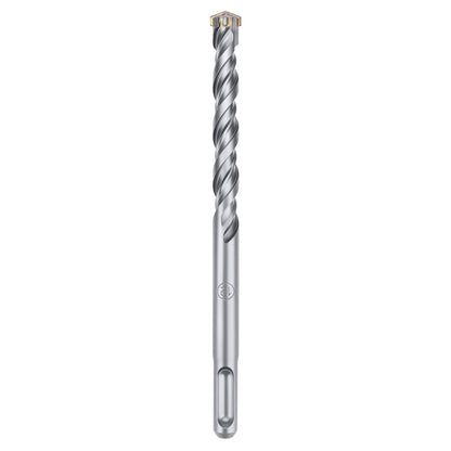 A single metallic drill bit with a fluted cutting shank and a pointed cutting edge, shown vertically on a plain white background.