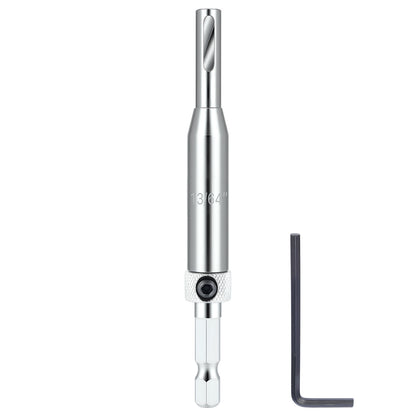 HSS self-centering drill bit 13/64 inch with 1/4 inch hex shank for precise drilling in wood plastic and soft metal