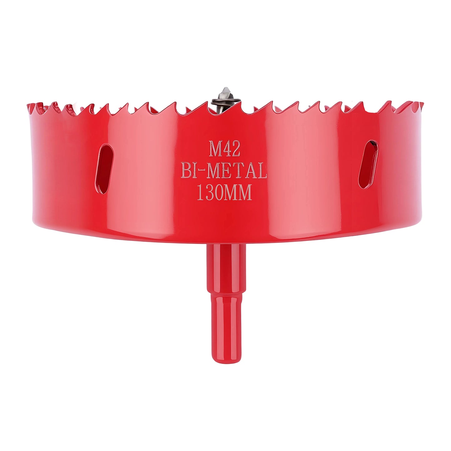 130mm M42 Bi-Metal Hole Saw with Pilot Drill, Tri-Shank for Wood, Plastic, Metal