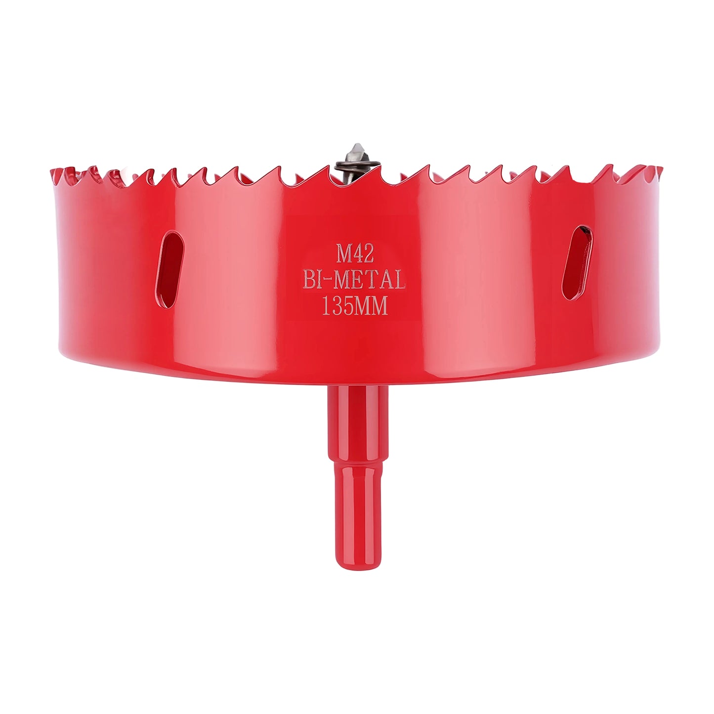 135mm M42 Bi-Metal Hole Saw with Pilot Drill, Tri-Shank for Wood, Plastic, Metal