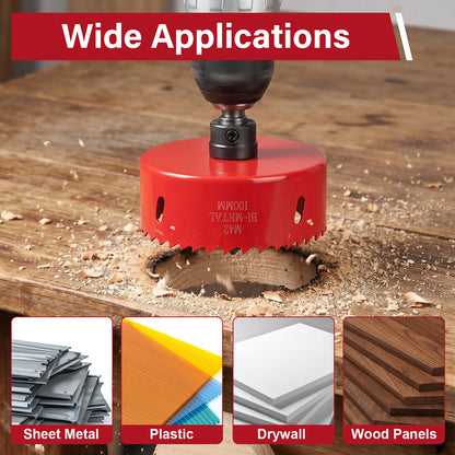 M42 Bi-Metal Hole Saw, for Wood Panels, Plastic, Drywall & Sheet Metal