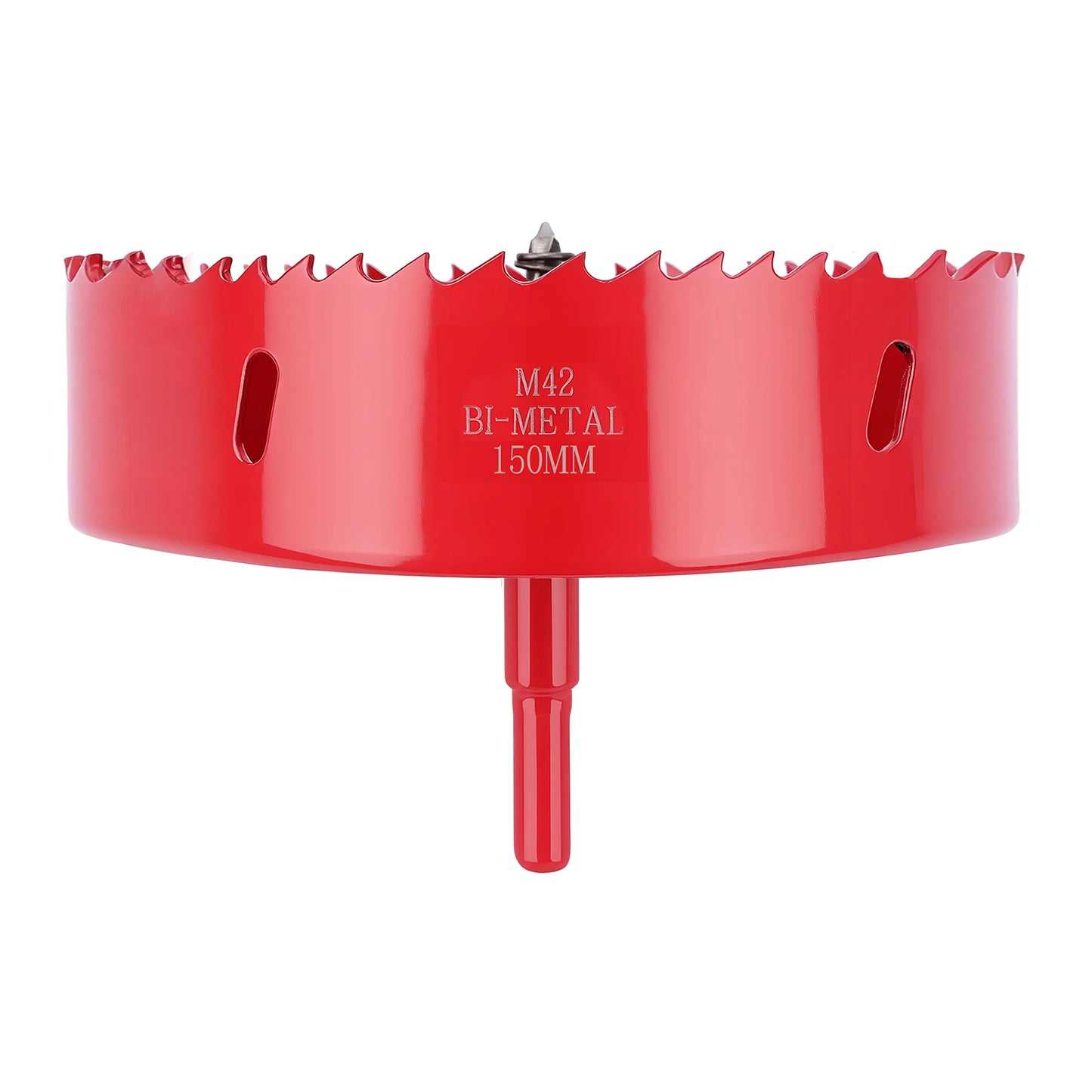 150mm M42 Bi-Metal Hole Saw with Pilot Drill, Tri-Shank for Wood, Plastic, Metal