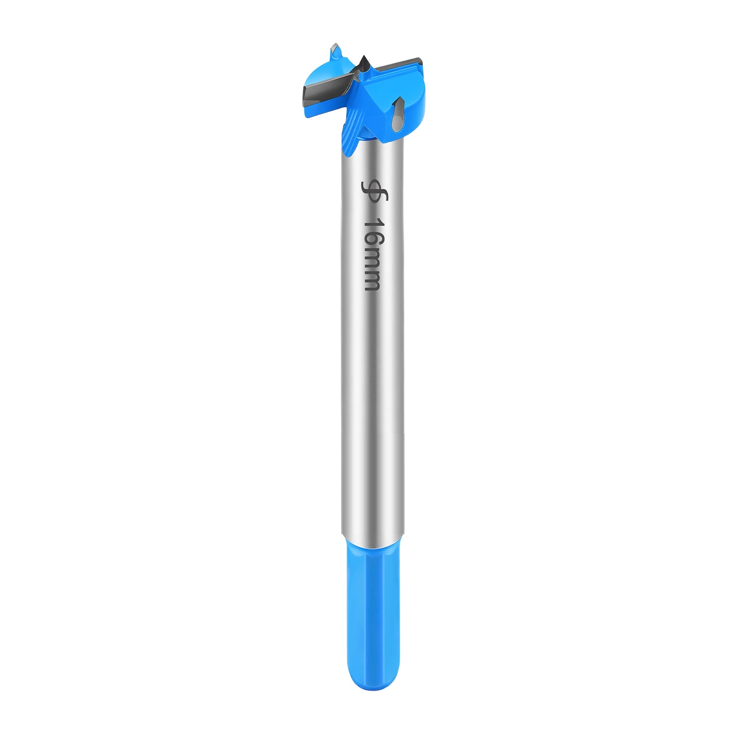 16mm Tungsten Steel Extended Forstner Drill Bit, 3-Tooth, 125mm Long, for Woodworking