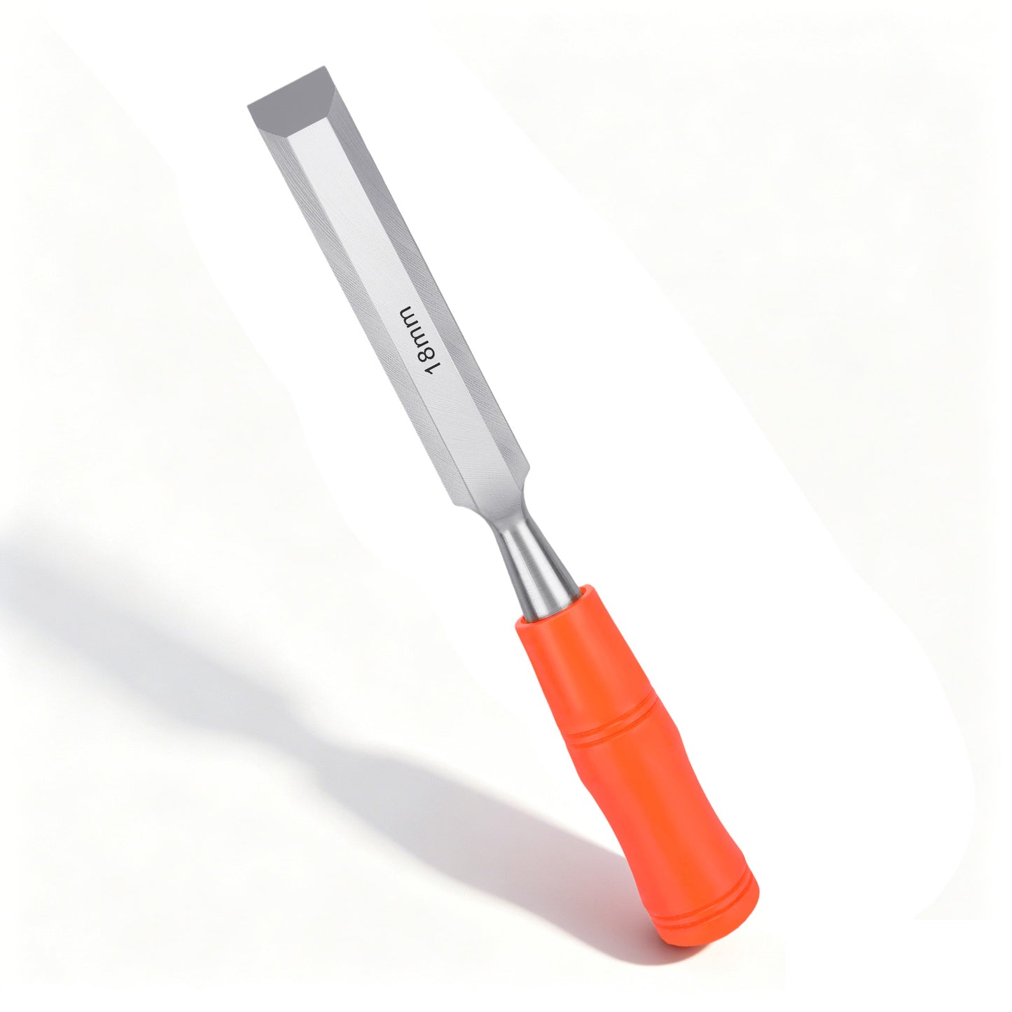 18mm Wide Wood Chisel, High Carbon Steel Bevel Edge Blade with Ergonomic Handle for Clean, Precise Wood Cuts