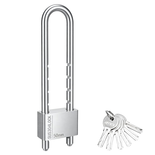 Stainless Steel Natural Finish U-Lock, 50 x 200 mm