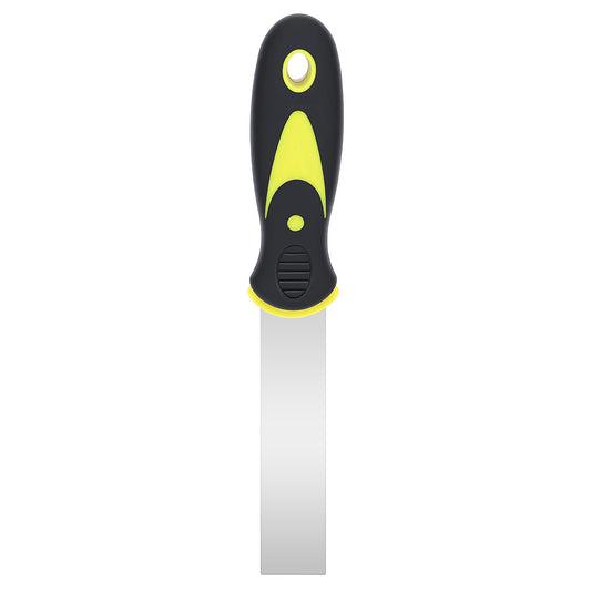 Putty knife 1 inch flexible stainless steel scraper for filling, spackling, paint repair and caulk removal by Hardy Supply