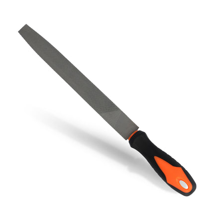 File with orange handle on a white background