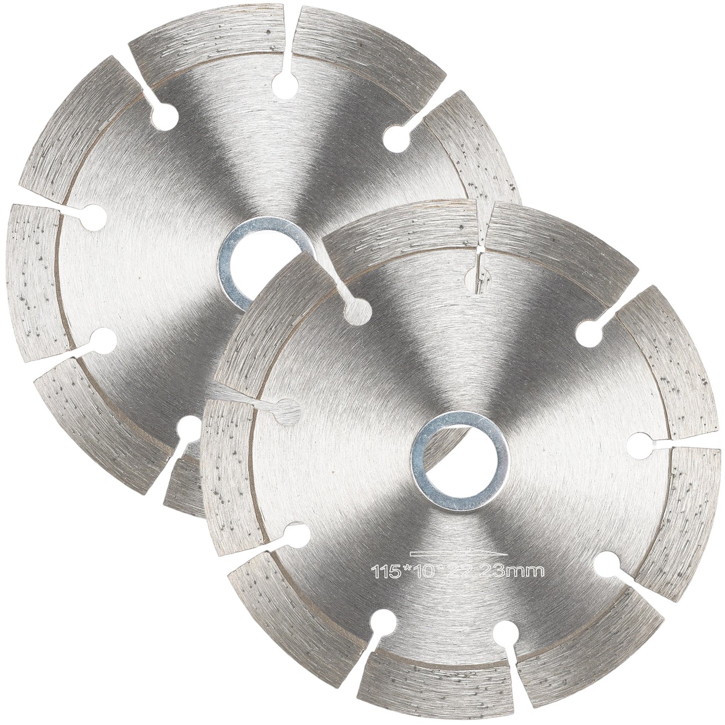 Diamond cutting disc on a white background
