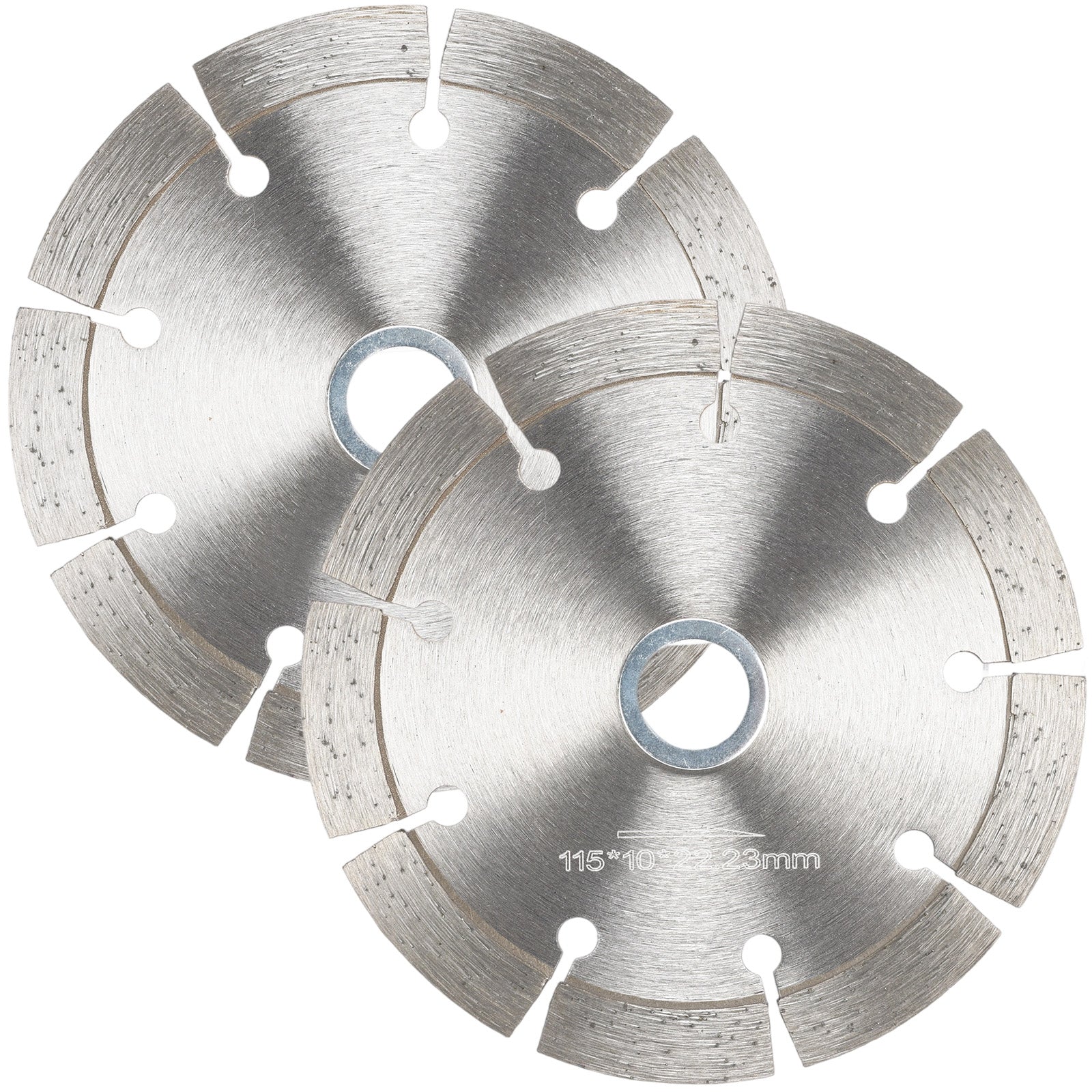 Diamond cutting disc on a white background