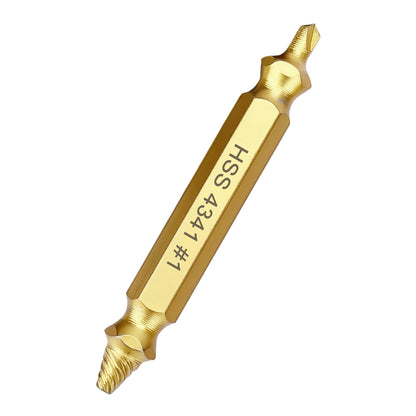 0.106 inch (2.7 mm) Screw Extractor, 4341 HSS Titanium-Coated, for Stripped, Broken, Rusted Screws