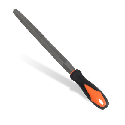 Diamond file with orange handle on a white background