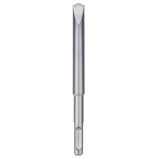 A single metallic silver tool bit or drill core bit shown vertically against a plain white background.