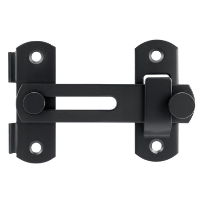 Black Stainless Steel Barn Door Latch (Side-Hinged)