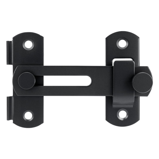 Black Stainless Steel Barn Door Latch (Side-Hinged)