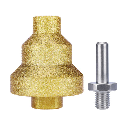 Diamond M10 Step Chamfer Bit with Adapter, for Tile, Marble, Granite, Quartz Drilling & Chamfering