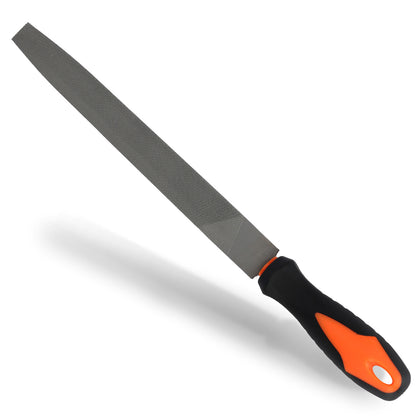 File with orange handle on a white background