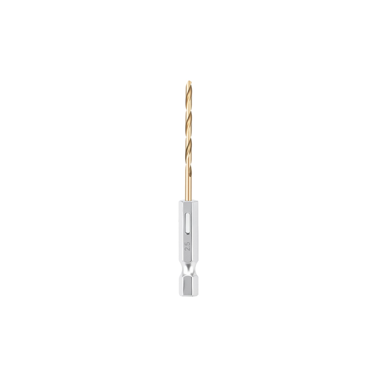 HSS titanium coated twist drill bits with hex shank for metal wood aluminum copper drilling, multi-size durable anti-slip drill bits