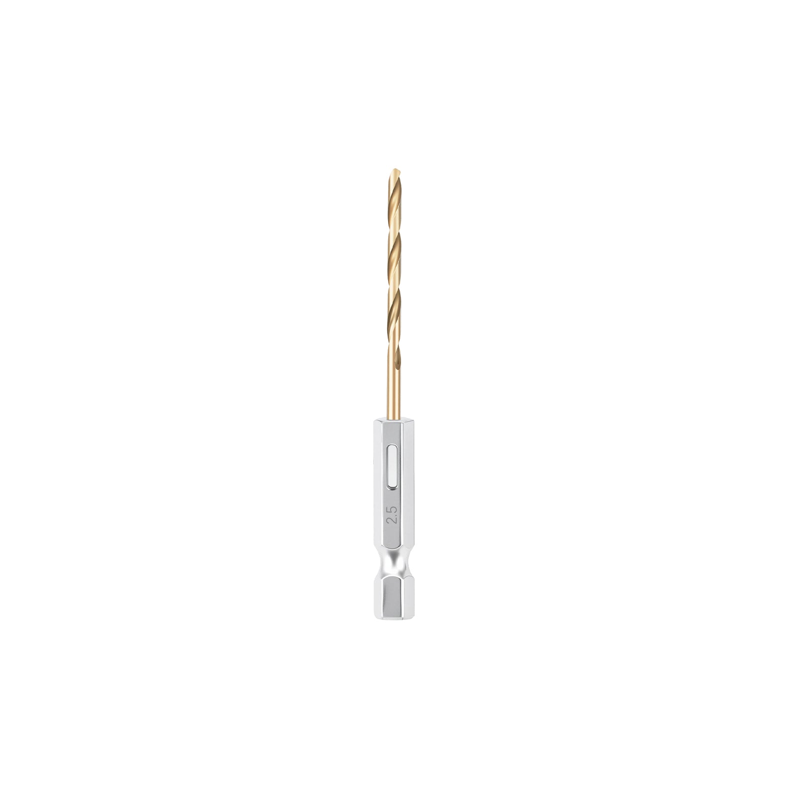 HSS titanium coated twist drill bits with hex shank for metal wood aluminum copper drilling, multi-size durable anti-slip drill bits