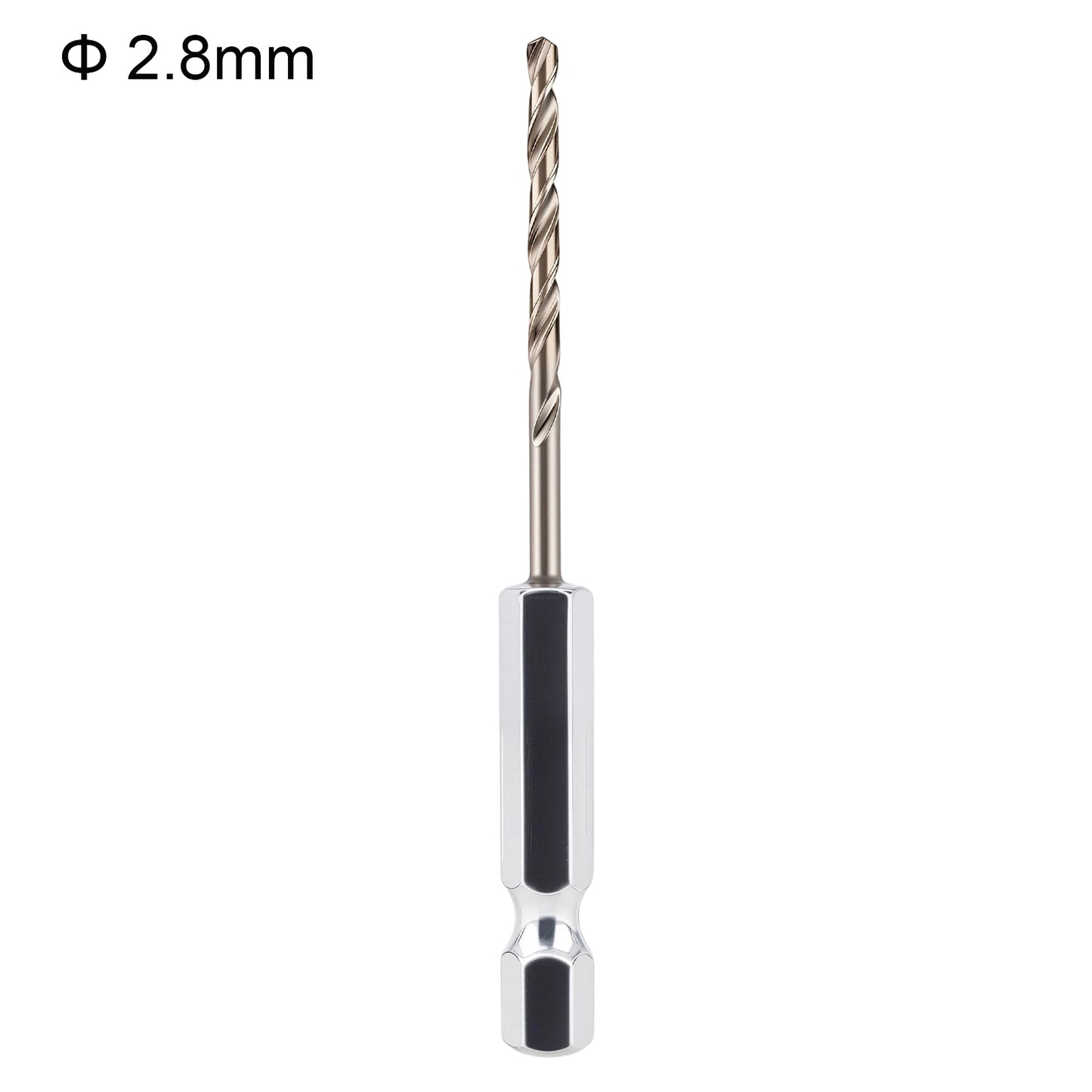 Drill bit with a diameter of 2.8mm on a white background