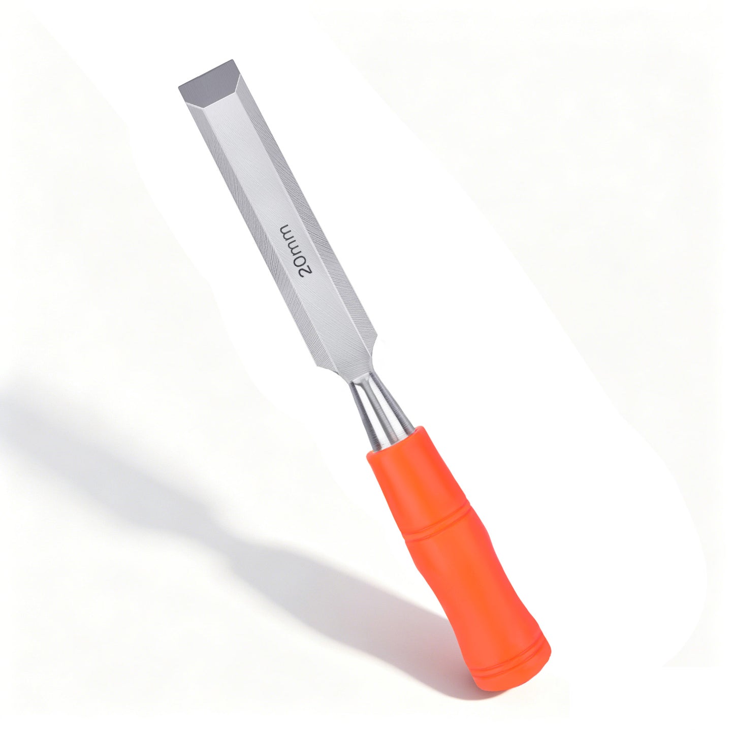 20mm Heavy Duty Wood Chisel with Steel Strike Cap, Durable High Carbon Steel Blade for Mallet Use in Woodworking