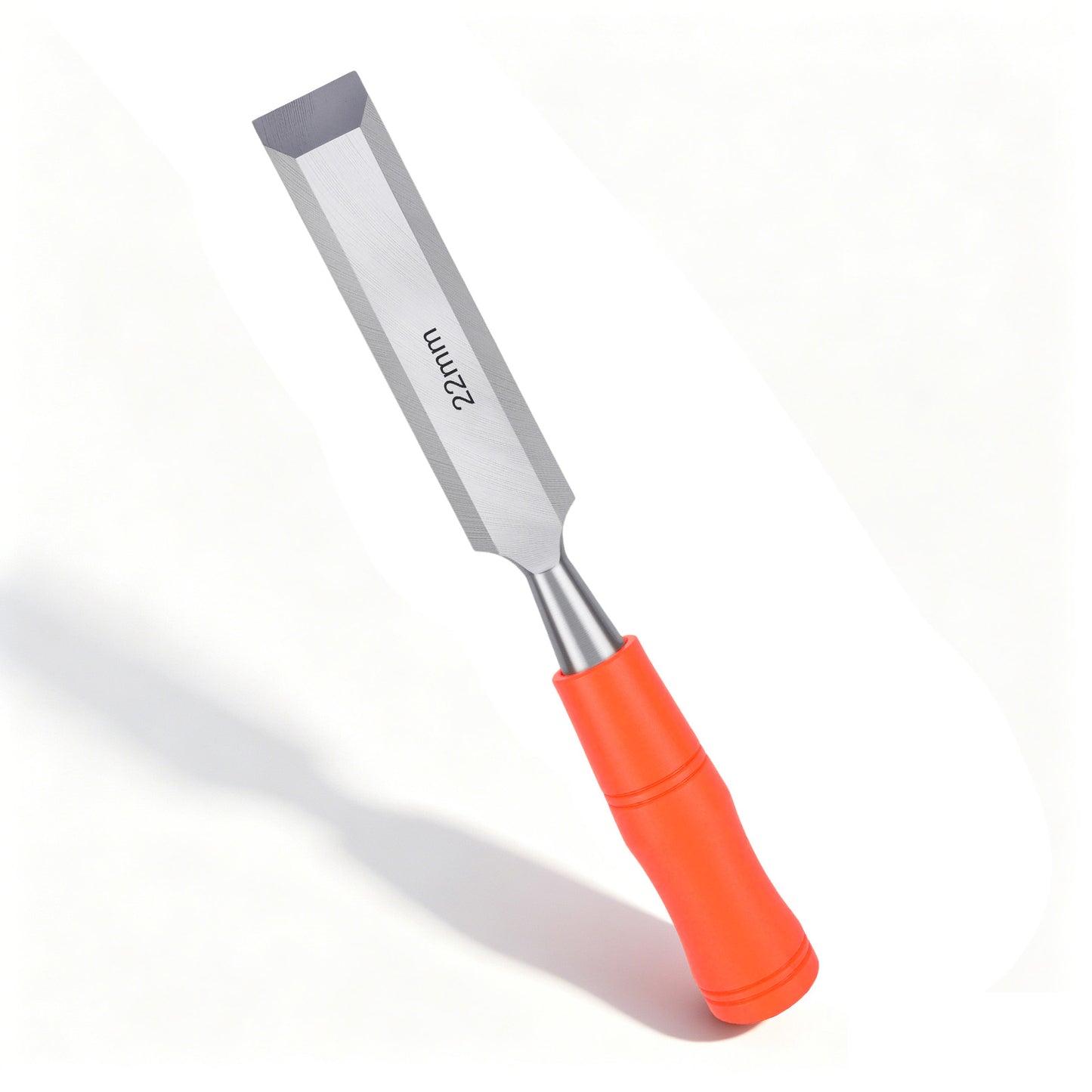 22mm Professional Wood Chisel, Anti-Slip Ergonomic Handle & Sharp High Carbon Steel Blade for Soft and Hard Wood