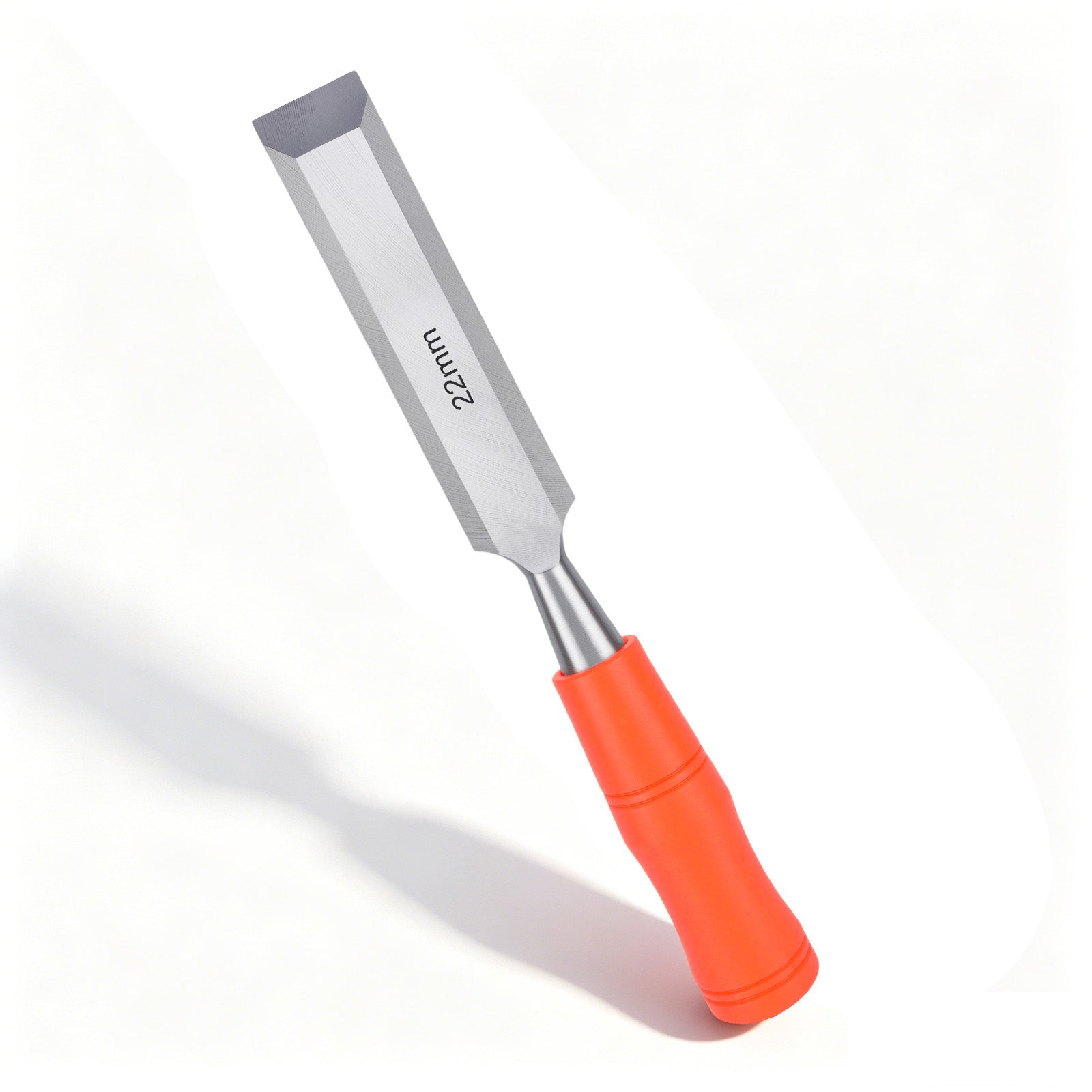 22mm Professional Wood Chisel, Anti-Slip Ergonomic Handle & Sharp High Carbon Steel Blade for Soft and Hard Wood