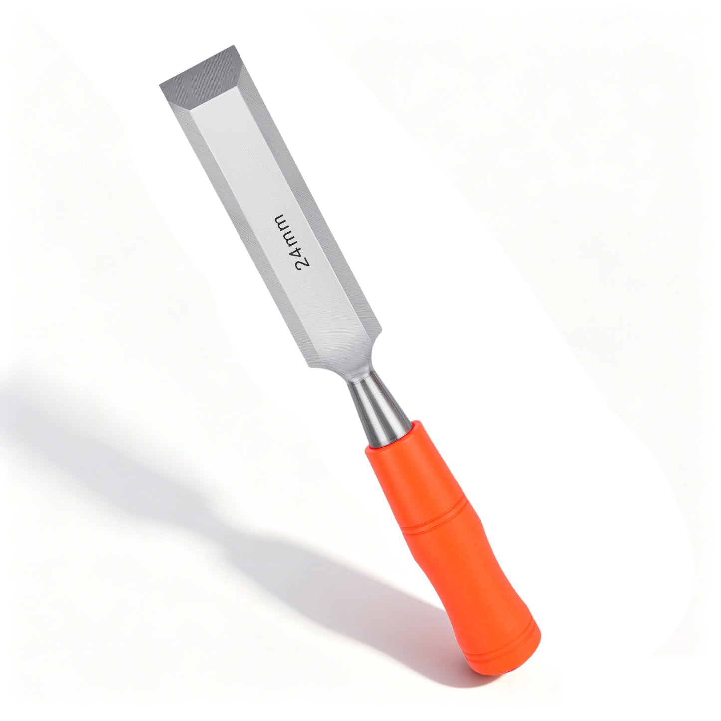 24mm Large Woodworking Chisel, Corrosion-Resistant High Carbon Steel Blade with Non-Slip Handle for Trimming & Shaping
