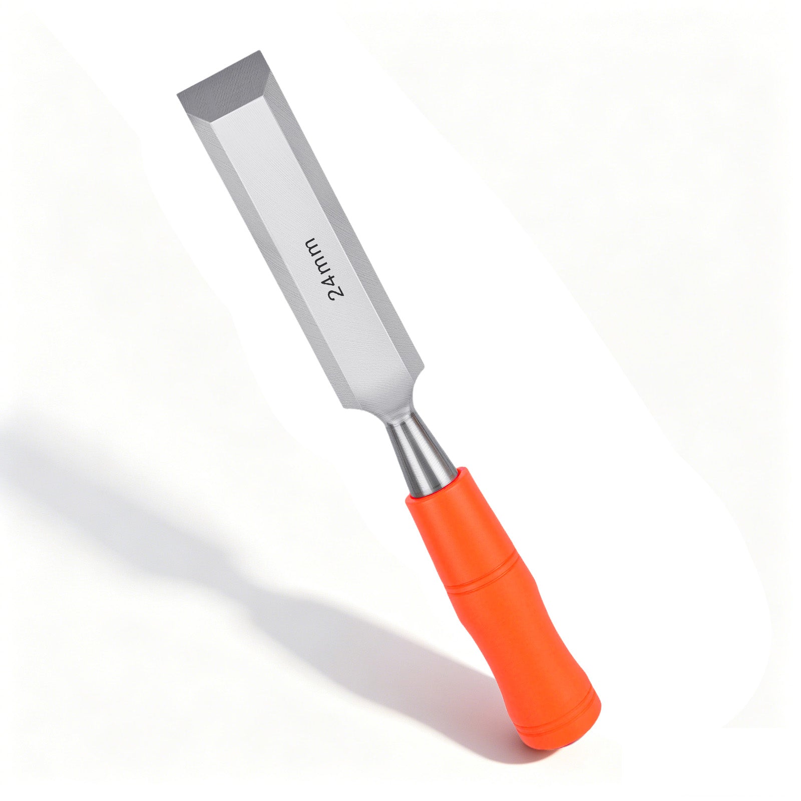 24mm Large Woodworking Chisel, Corrosion-Resistant High Carbon Steel Blade with Non-Slip Handle for Trimming & Shaping