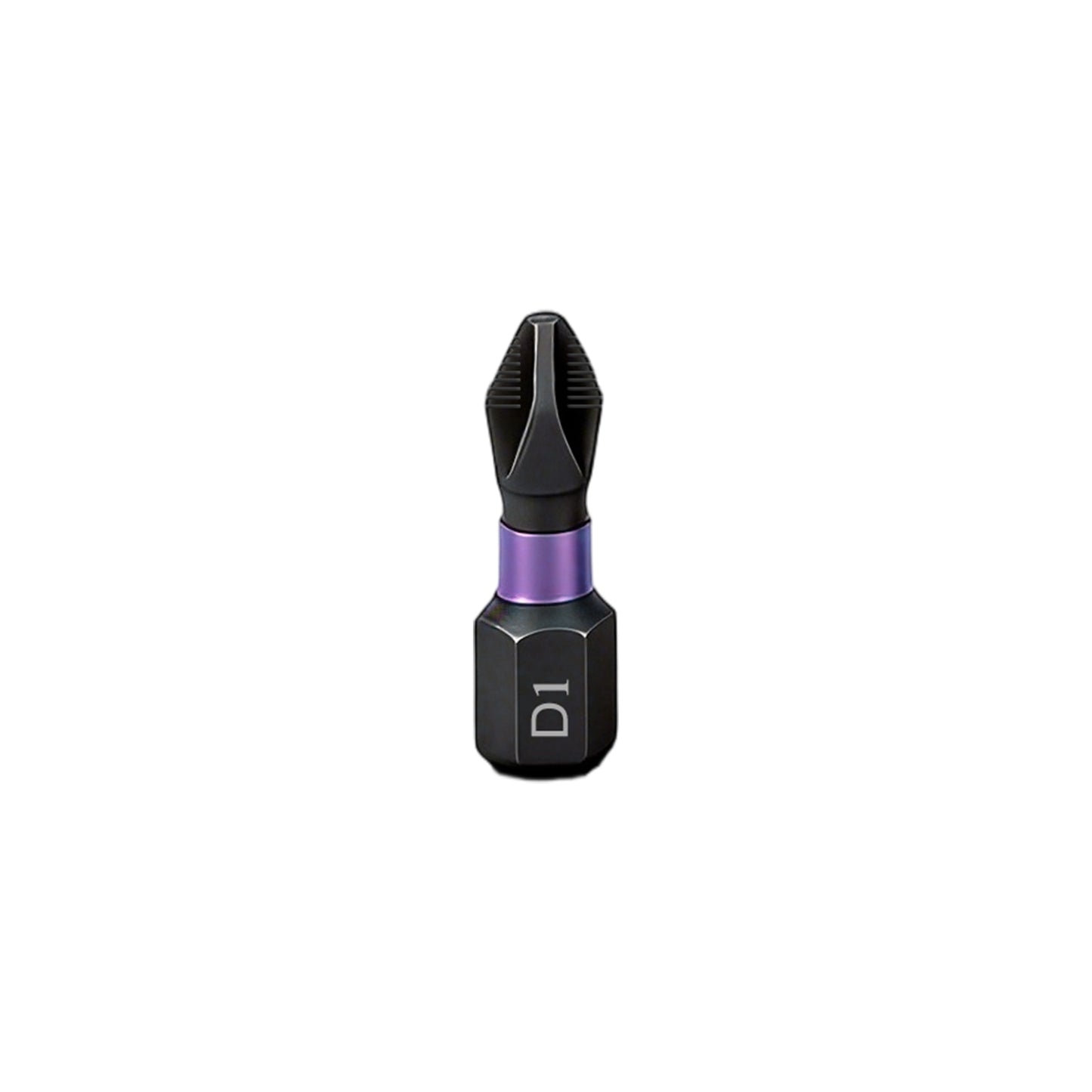 25mm D1 PH2 Impact Screwdriver Bit, Magnetic Cross Head, Anti-Slip Hex Shank for Drill/Driver