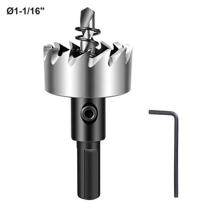 1-1/16 inch (27mm) HSS Hole Saw - Triangle Shank, for Wood, Iron, Aluminum & PVC Board