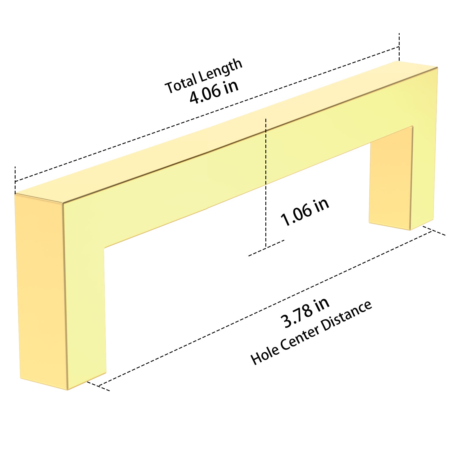 Measurement chart of a wooden bracket with dimensions labeled