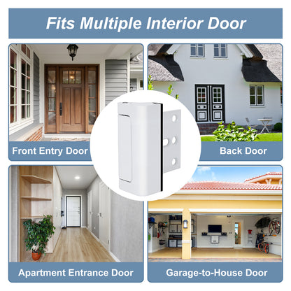 Product for fitting multiple interior doors with images of different door types.