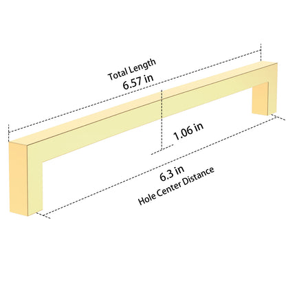 Measurement diagram of a wooden handle with dimensions labeled