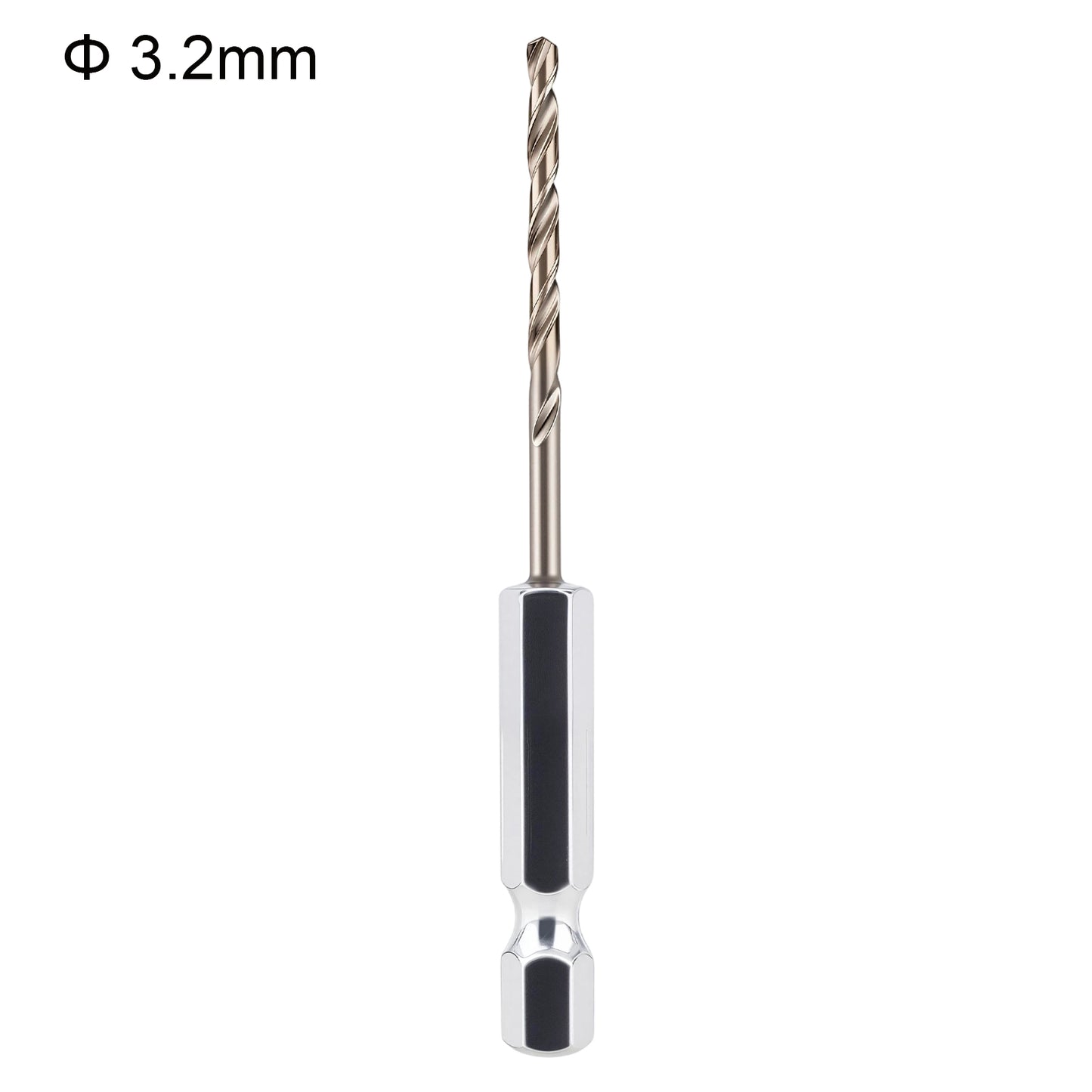 Drill bit with a diameter of 3.2mm on a white background