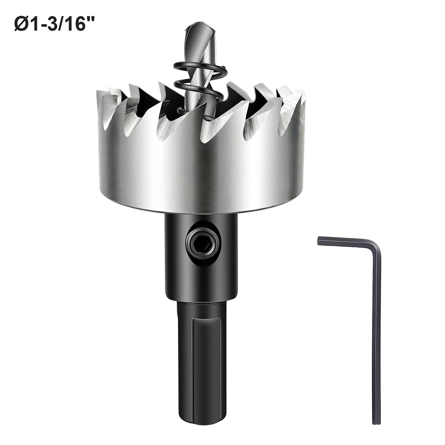 1-3/16 inch (30mm) HSS Hole Saw - Triangle Shank, for Metal, Wood, PVC Drilling