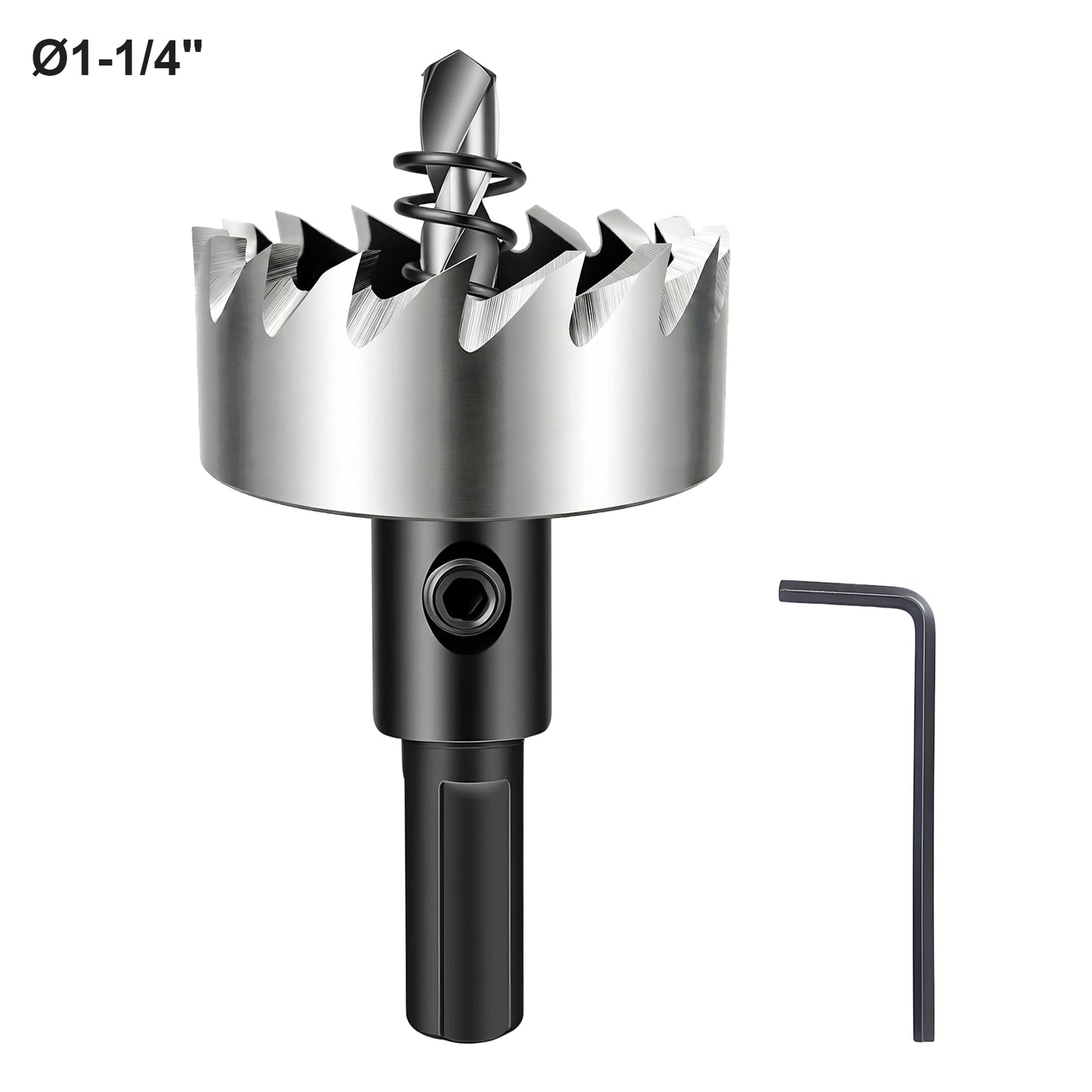 1-1/4 inch (32mm) HSS 4241 Hole Saw - Triangle Shank Drill Bit for Iron, Aluminum, Wood