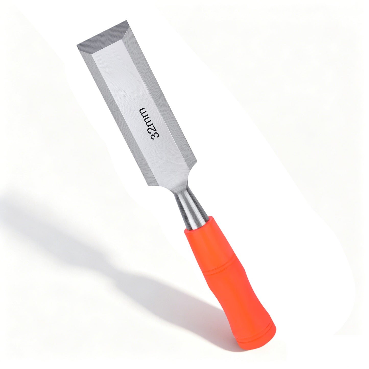 32mm Wide Wood Chisel, High Carbon Steel Blade with Reinforced Strike Cap for Heavy Duty Wood Carving and Cutting Tasks