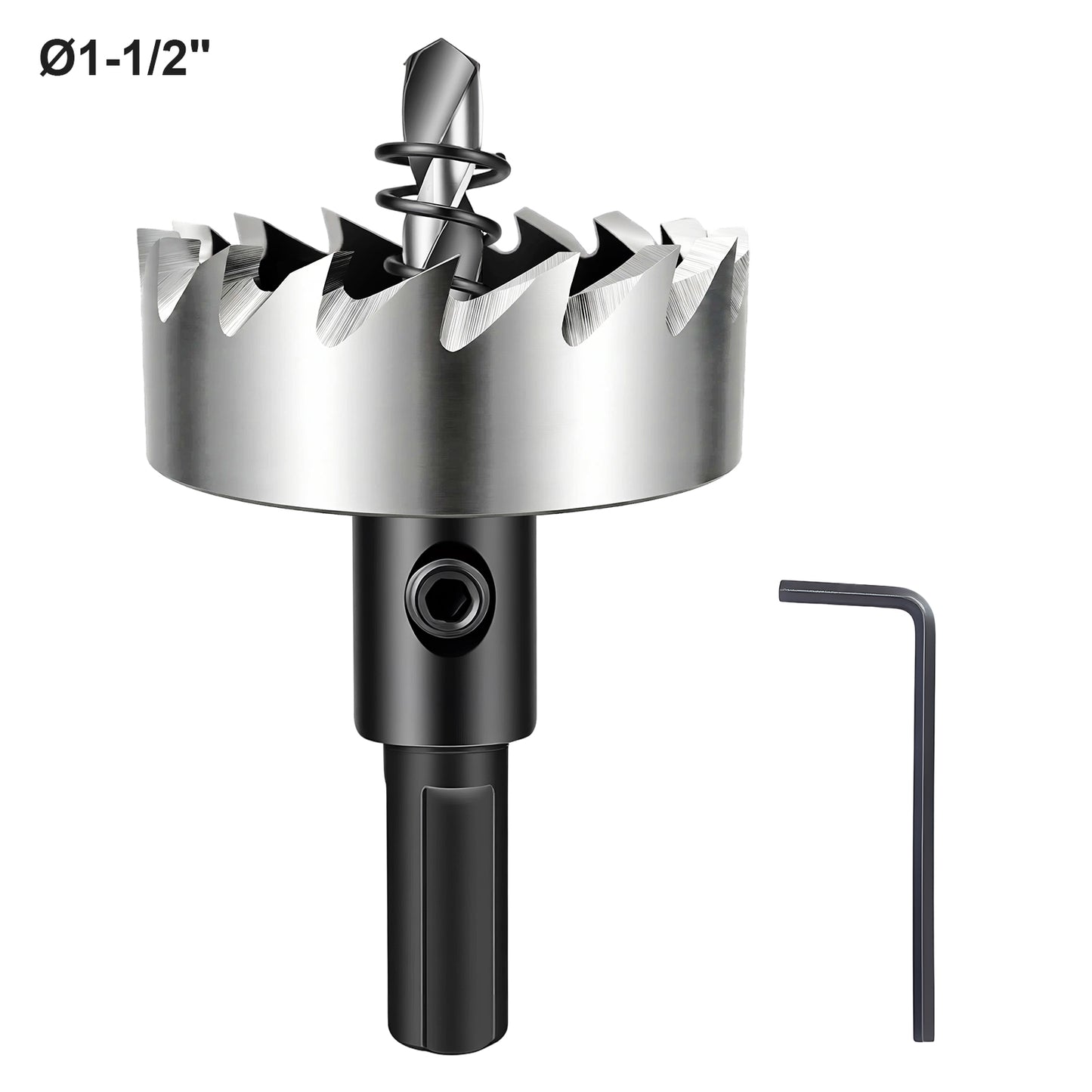 1-1/2 inch (38mm) HSS 4241 Hole Saw - Triangle Shank, for Iron, Aluminum, Woodworking