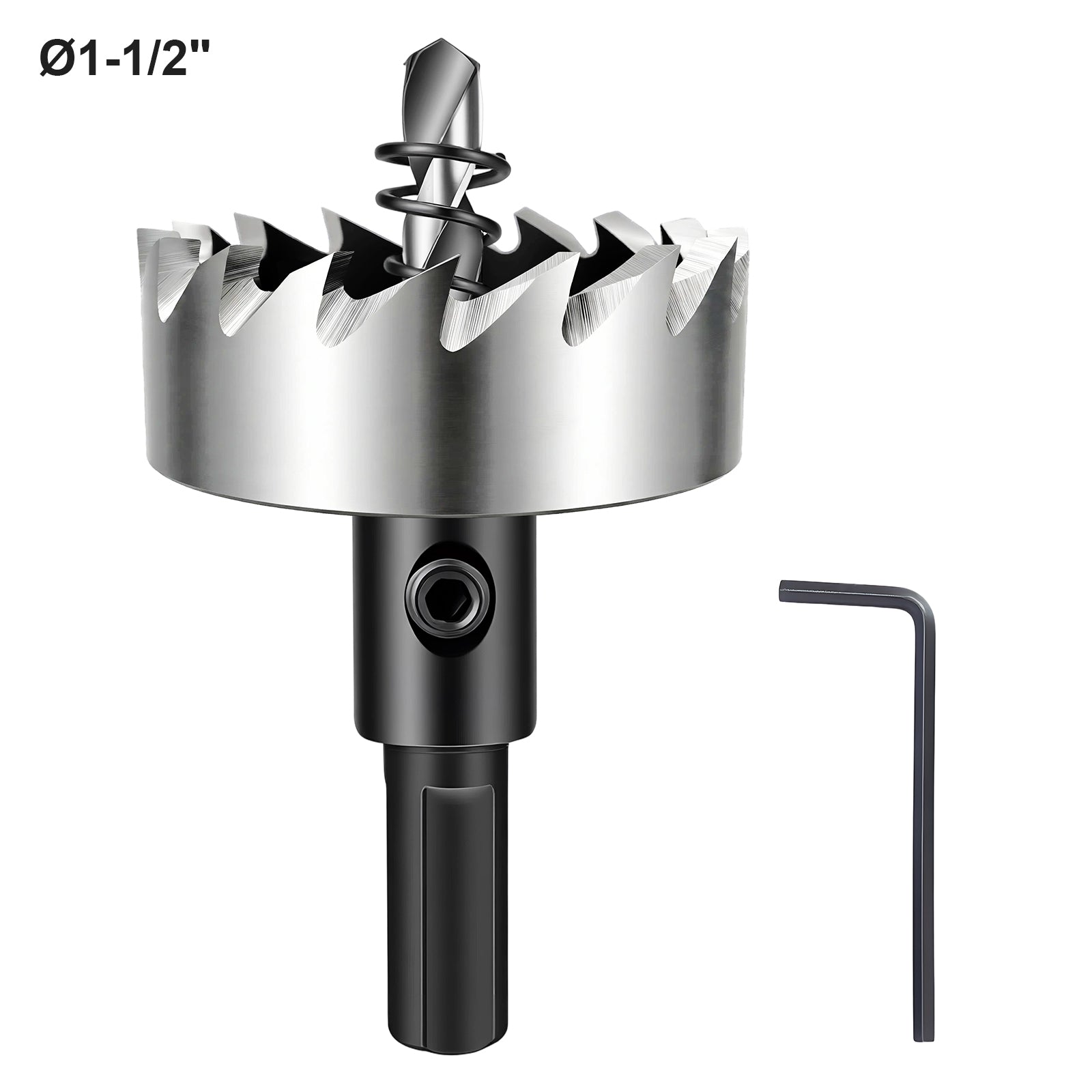 1-1/2 inch (38mm) HSS 4241 Hole Saw - Triangle Shank, for Iron, Aluminum, Woodworking